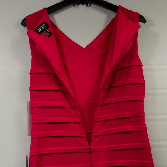 Adrianna Papell Asymmetrical Tuck Dress Size 6 NWT - Picture 10 of 11